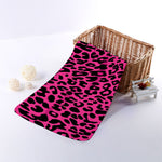 Hot Pink Leopard Print Towel