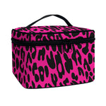 Hot Pink Leopard Print Travel Makeup Bag