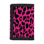 Hot Pink Leopard Print Trifold Wallet
