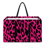 Hot Pink Leopard Print Utility Tote Bag