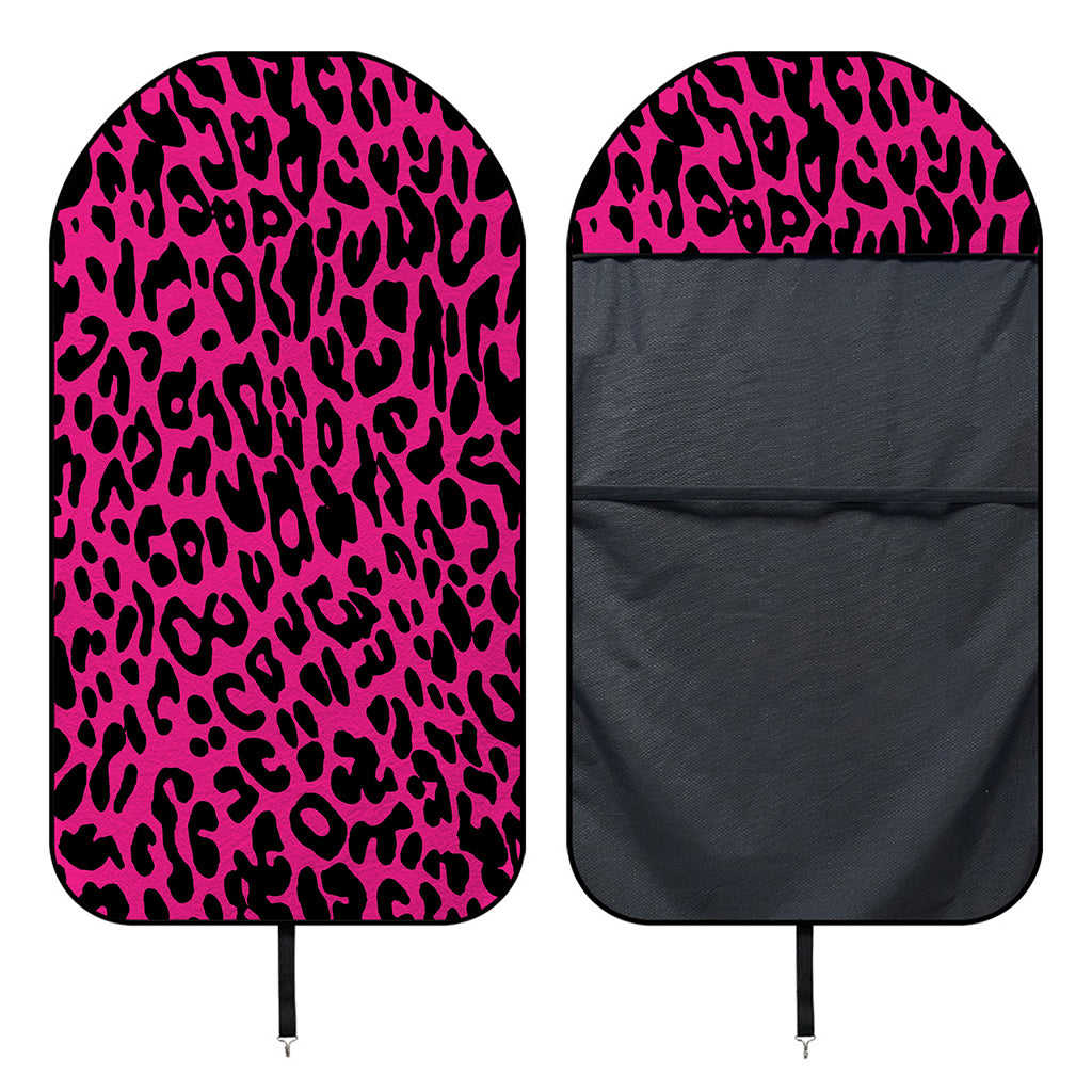 Hot Pink Leopard Print Waterproof Car Seat Cover