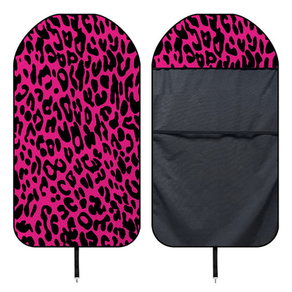 Hot Pink Leopard Print Waterproof Car Seat Cover