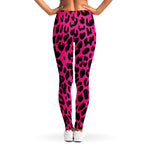 Hot Pink Leopard Print Women's Leggings