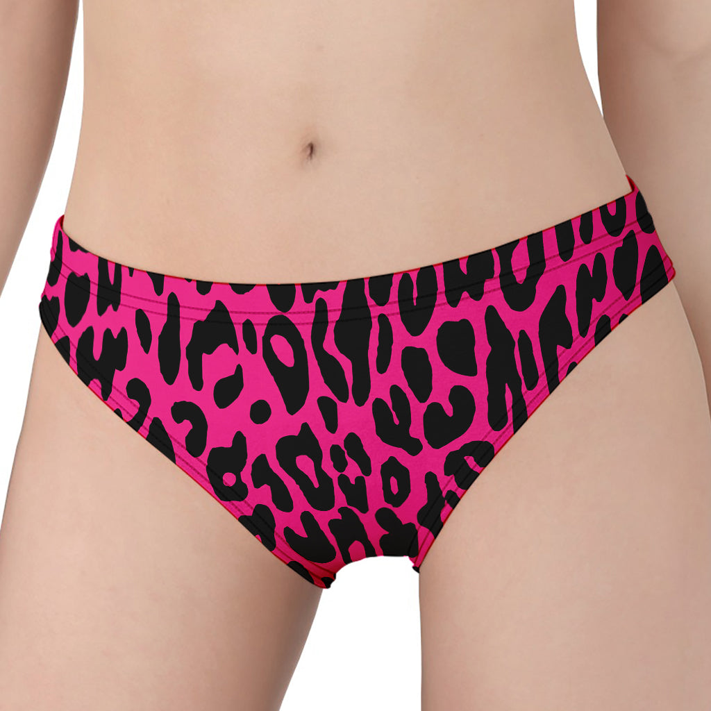 Hot Pink Leopard Print Women's Panties