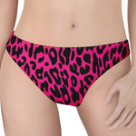 Hot Pink Leopard Print Women's Thong