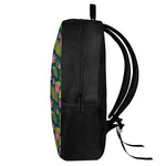 Hot Pink Lotus Pattern Print 17 Inch Backpack