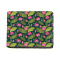 Hot Pink Lotus Pattern Print Bifold Wallet