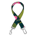 Hot Pink Lotus Pattern Print Dog Seat Belt
