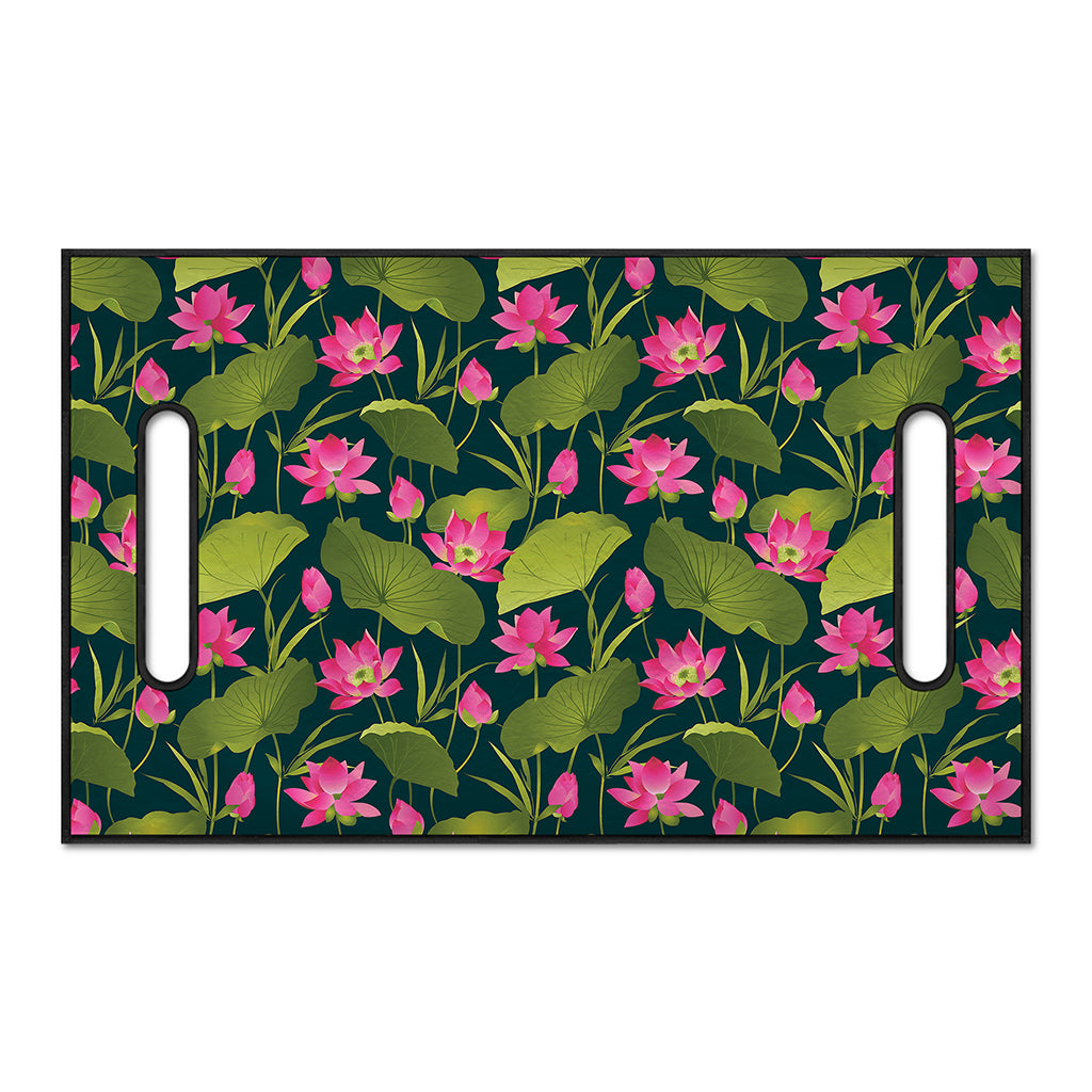 Hot Pink Lotus Pattern Print Golf Cart Seat Cover