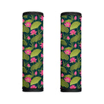 Hot Pink Lotus Pattern Print Handle Covers