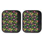 Hot Pink Lotus Pattern Print Handle Covers