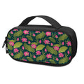 Hot Pink Lotus Pattern Print Portable Cooler Travel Case