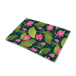 Hot Pink Lotus Pattern Print Pet Cooling Mat Cover