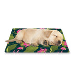 Hot Pink Lotus Pattern Print Pet Cooling Mat Cover