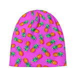 Hot Pink Pineapple Pattern Print Beanie