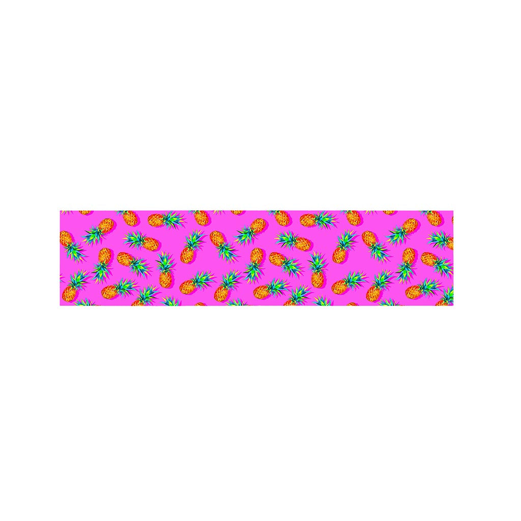 Hot Pink Pineapple Pattern Print Bed Runner