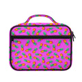 Hot Pink Pineapple Pattern Print Briefcase Bible Bag