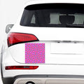 Hot Pink Pineapple Pattern Print Car Sticker