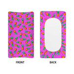 Hot Pink Pineapple Pattern Print Changing Pad Cover