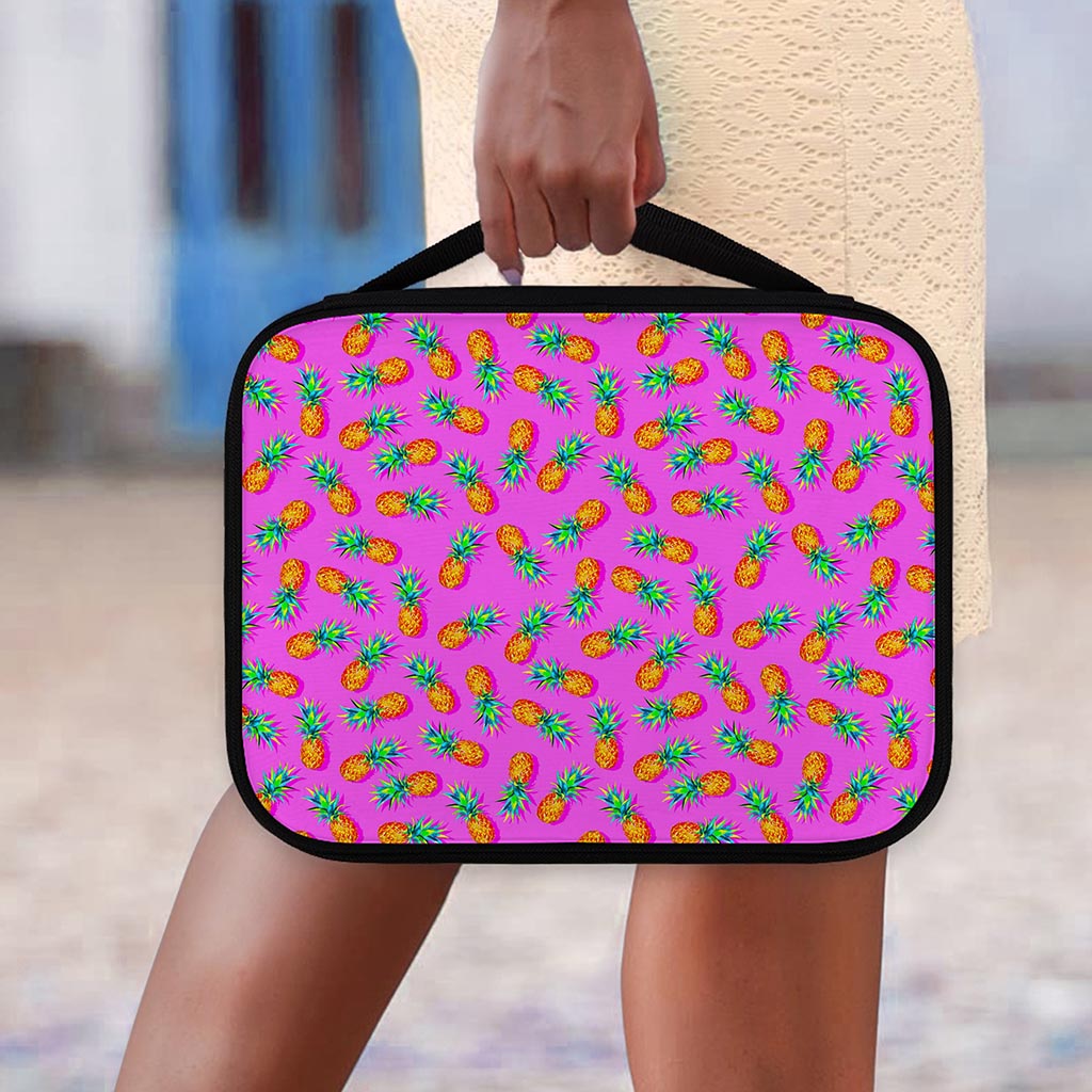Hot Pink Pineapple Pattern Print Classic Bible Case