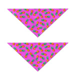 Hot Pink Pineapple Pattern Print Dog Bandana