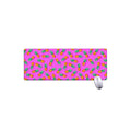 Hot Pink Pineapple Pattern Print Extended Mouse Pad