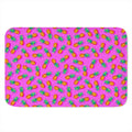Hot Pink Pineapple Pattern Print Indoor Door Mat