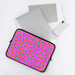 Hot Pink Pineapple Pattern Print Laptop Sleeve