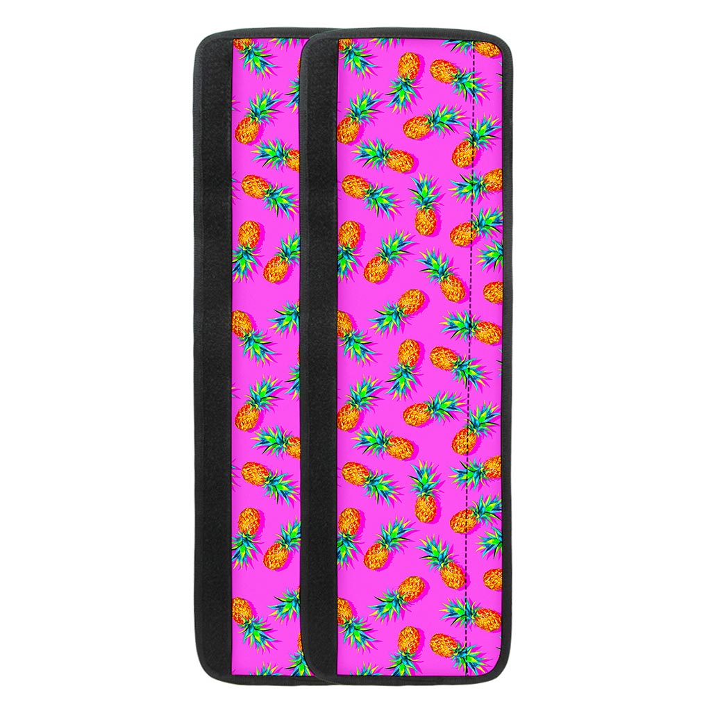 Hot Pink Pineapple Pattern Print Refrigerator Handle Covers