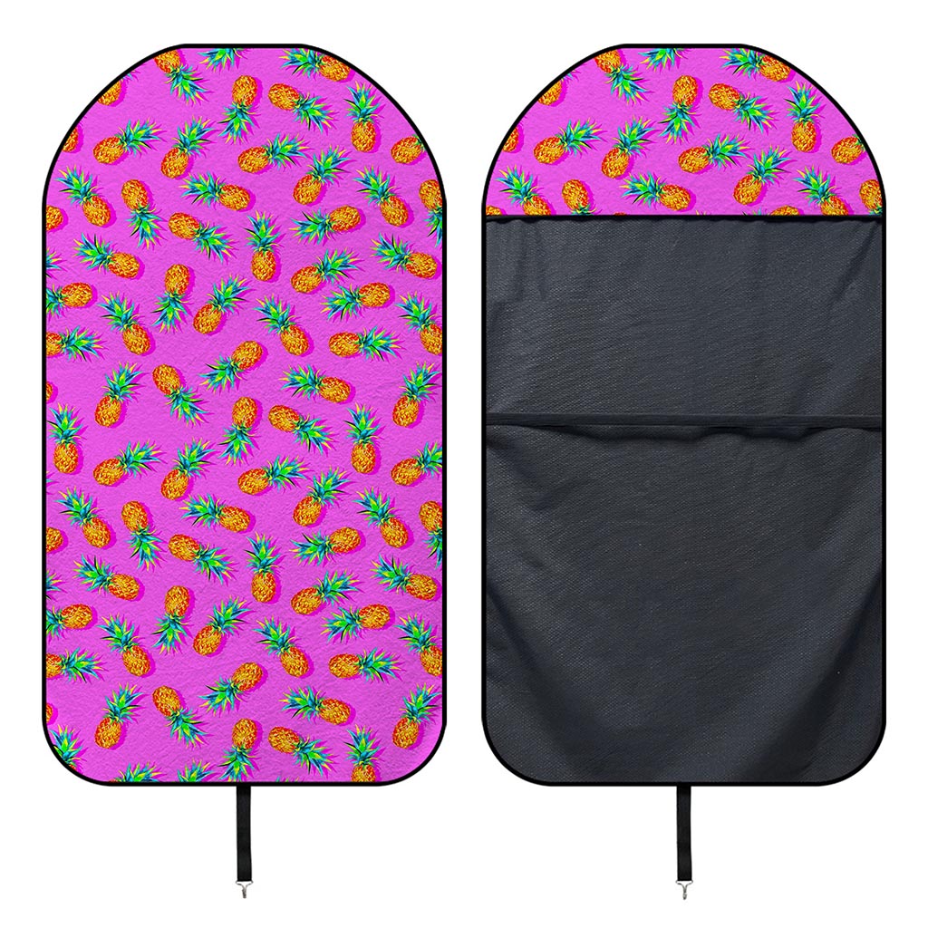 Hot Pink Pineapple Pattern Print Waterproof Car Seat Cover