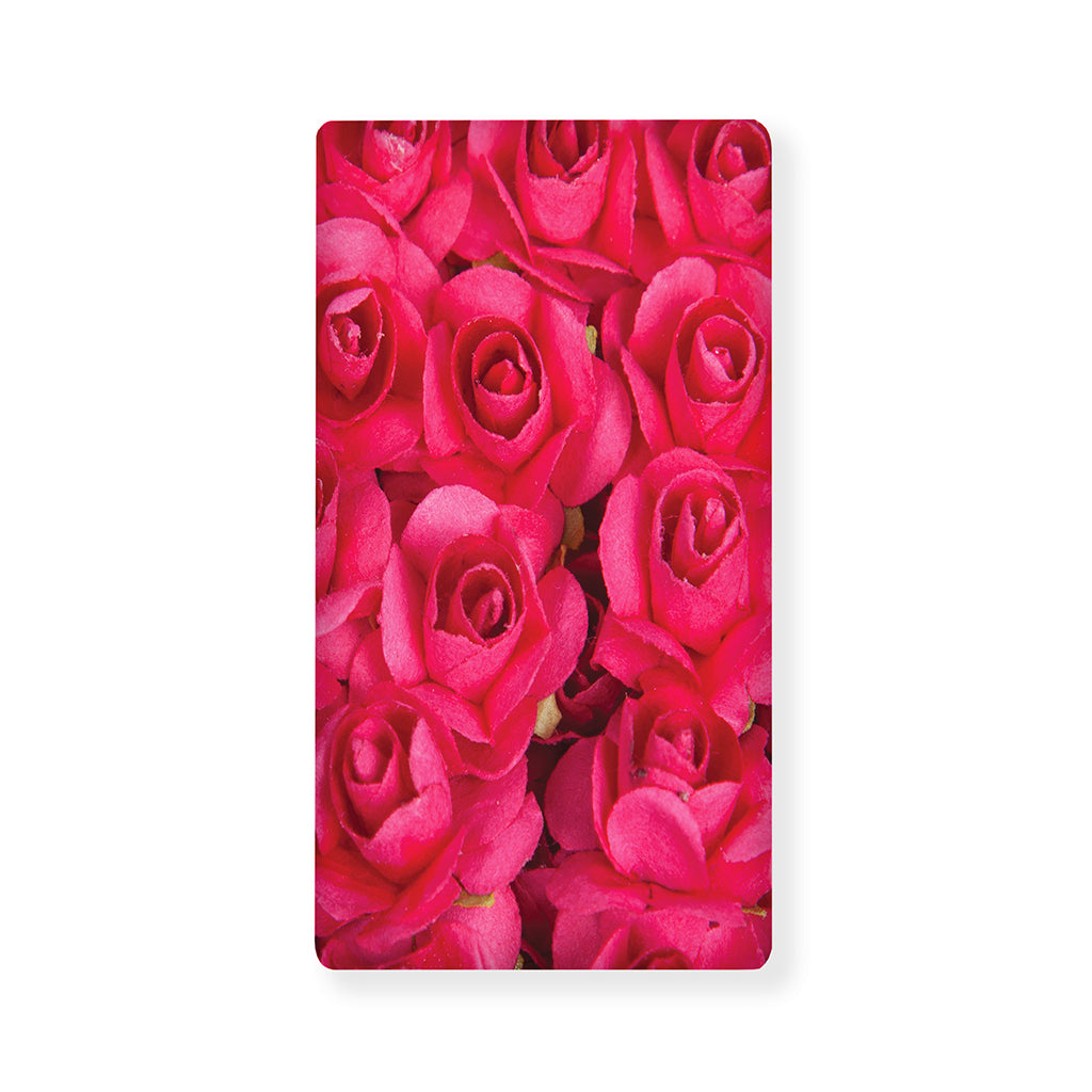 Hot Pink Rose Print Baby Crib Sheet