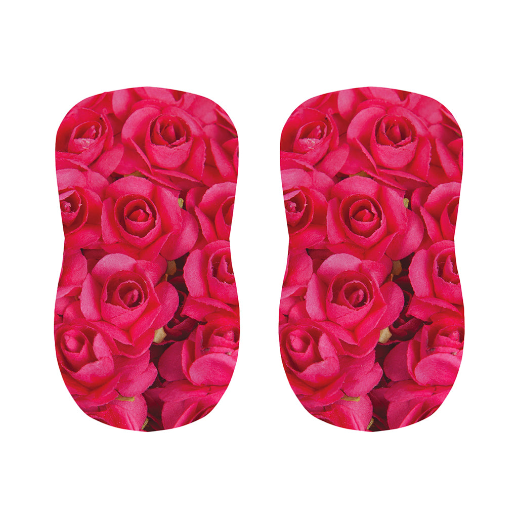 Hot Pink Rose Print Bar Stool Covers
