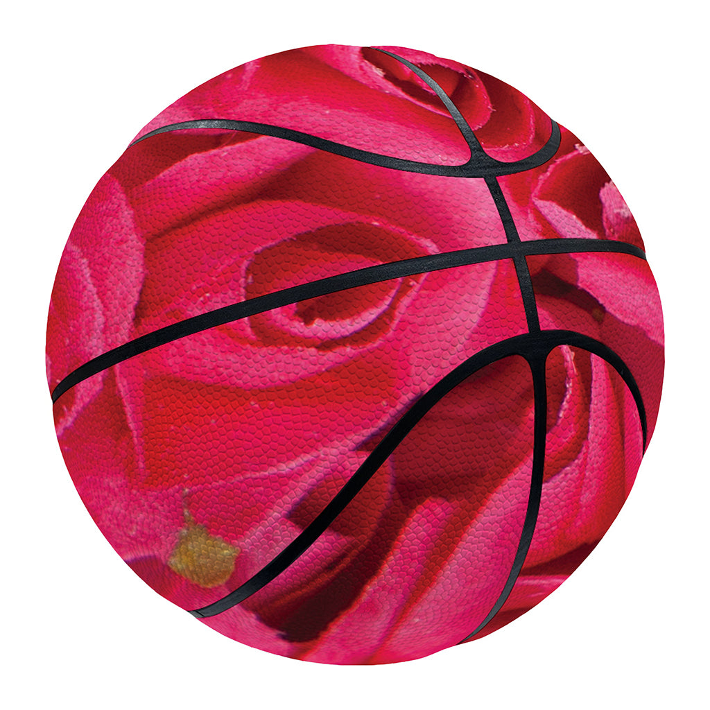 Hot Pink Rose Print Basketball