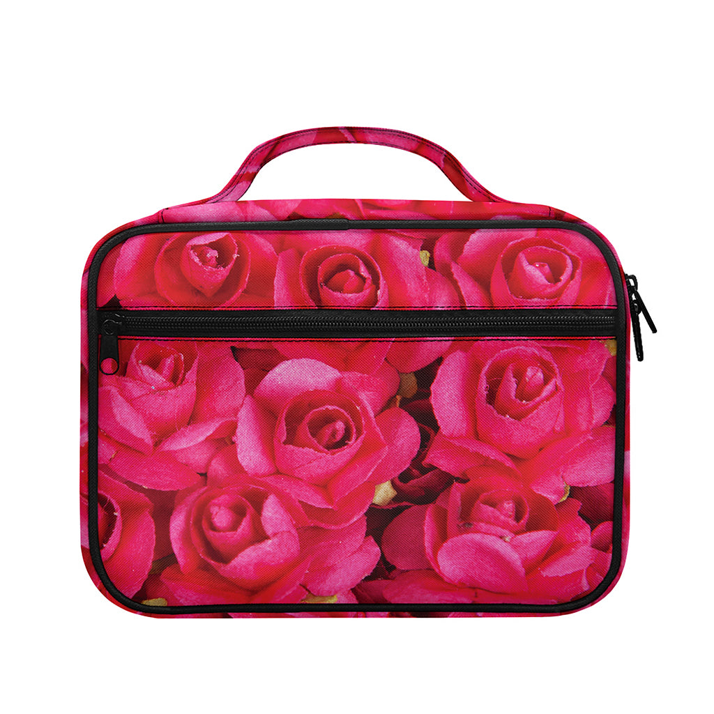 Hot Pink Rose Print Briefcase Bible Bag