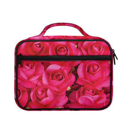 Hot Pink Rose Print Briefcase Bible Bag