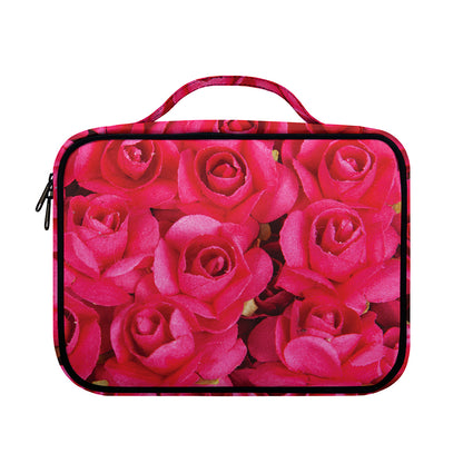 Hot Pink Rose Print Briefcase Bible Bag