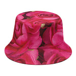 Hot Pink Rose Print Bucket Hat