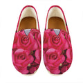 Hot Pink Rose Print Casual Shoes
