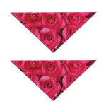 Hot Pink Rose Print Dog Bandana
