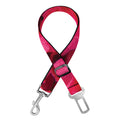 Hot Pink Rose Print Dog Seat Belt