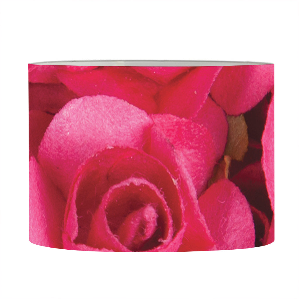 Hot Pink Rose Print Drum Lamp Shade