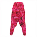 Hot Pink Rose Print Hammer Pants