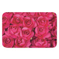 Hot Pink Rose Print Indoor Door Mat
