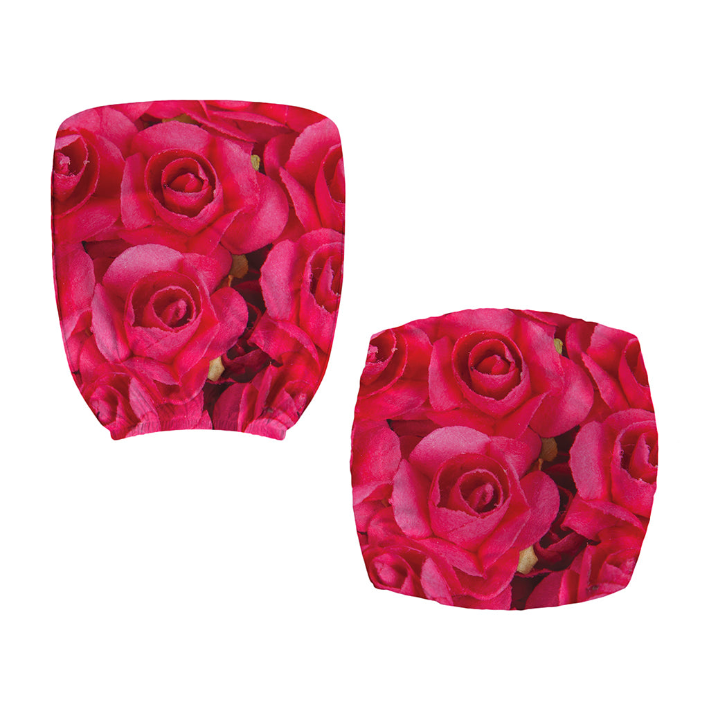 Hot Pink Rose Print Office Chair Cover