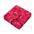 Hot Pink Rose Print Outdoor Seat Cushion Cover