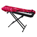 Hot Pink Rose Print Piano Keyboard Cover