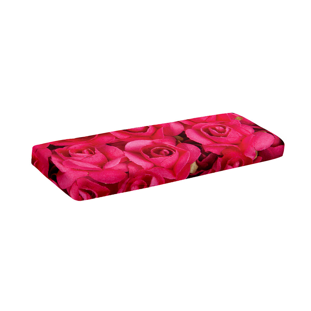 Hot Pink Rose Print Piano Keyboard Cover