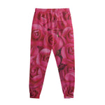 Hot Pink Rose Print Sweatpants