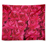 Hot Pink Rose Print Tapestry