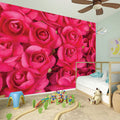 Hot Pink Rose Print Wall Sticker